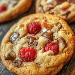 Welcome to the world of baking where the delightful combination of chocolate and fruit creates a symphony of flavors that tantalize the taste buds. Today, we’re diving into the recipe for Raspberry Chocolate Chip Cookies, a treat that beautifully marries the rich sweetness of chocolate with the refreshing tartness of raspberries. These cookies are not just a dessert; they are an experience, a moment of indulgence that can brighten any day.