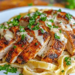 If you're looking for a dish that epitomizes the perfect marriage of bold flavors and creamy comfort, look no further than Blackened Chicken Alfredo. This delightful fusion features tender, juicy chicken coated in a spicy blackening rub, served atop a bed of rich, creamy fettuccine Alfredo. The contrast of the blackened spices with the velvety sauce creates an unforgettable taste experience that will leave you craving more.