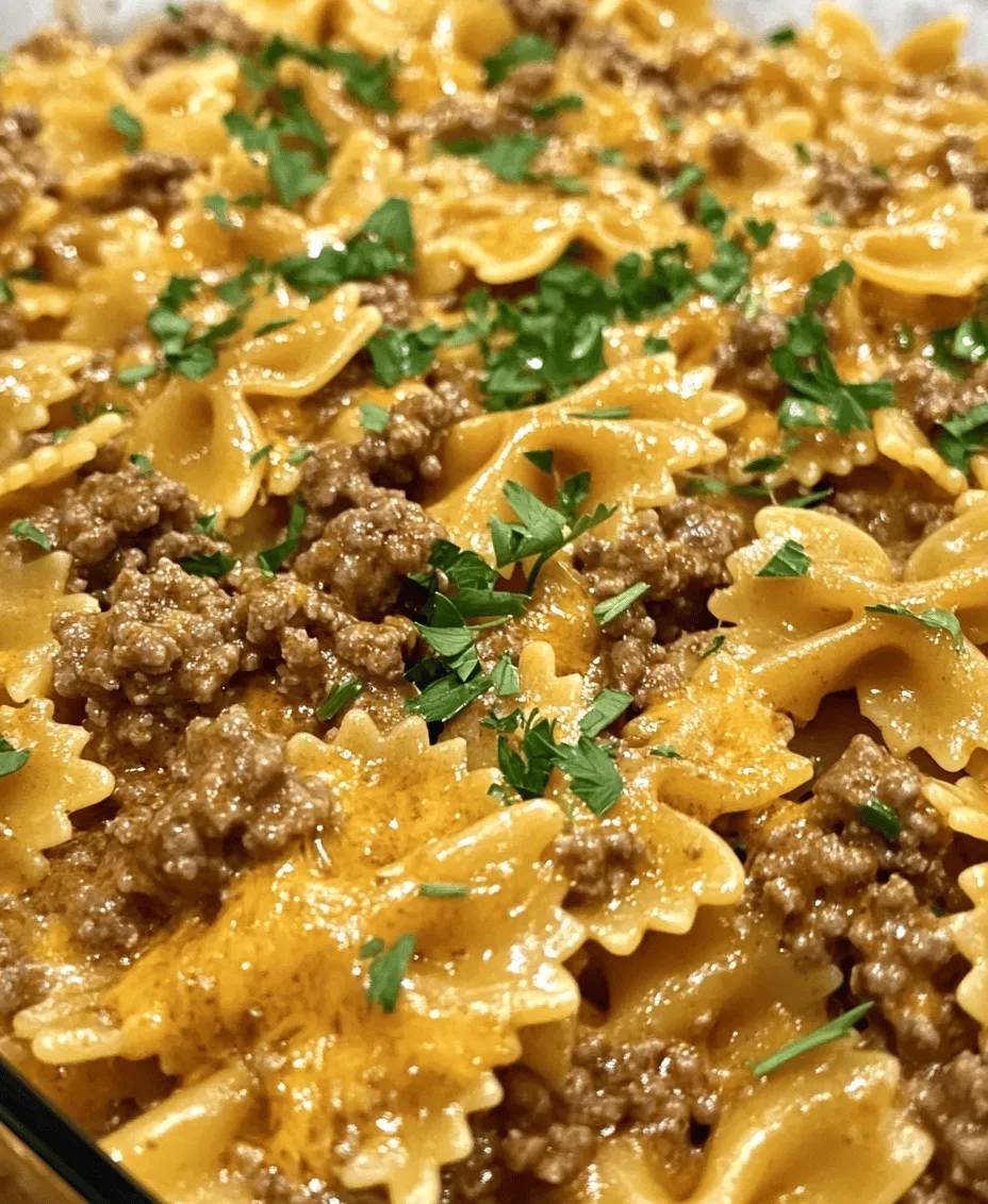 To create the Creamy Velveeta Bowtie Beef Delight, understanding the key ingredients is essential. Each component plays a crucial role in delivering the dish’s unique flavors and textures.