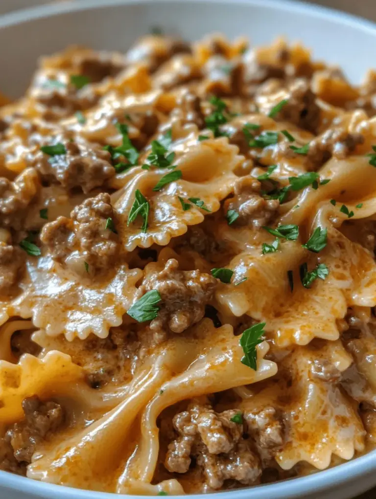 To create the Creamy Velveeta Bowtie Beef Delight, understanding the key ingredients is essential. Each component plays a crucial role in delivering the dish’s unique flavors and textures.