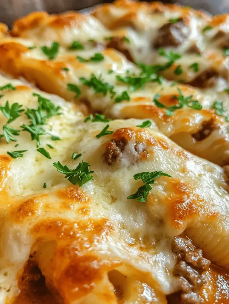 Creamy Ricotta Beef Stuffed Shells Pasta is a quintessential comfort food that brings together the rich flavors of Italian cuisine in a delightful and satisfying dish. This recipe is perfect for family dinners, gatherings, or a cozy night in when you want to treat yourself and your loved ones to something special. The combination of tender jumbo pasta shells stuffed with a savory blend of ricotta cheese and seasoned ground beef creates a dish that is as comforting as it is delicious.