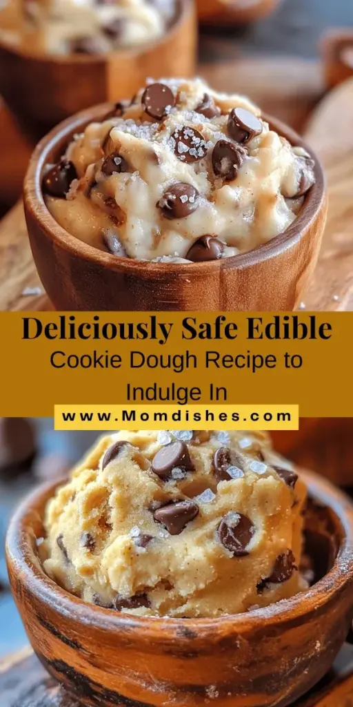 Craving something sweet? Dive into the world of edible cookie dough with this easy recipe! Enjoy the classic taste of cookie dough without the worry of raw eggs or flour. Perfect for parties, snacks, or cozy nights in, this treat is customizable with add-ins like chocolate chips, nuts, or sprinkles. Make a delicious batch in no time and satisfy your cravings safely! #CookieDough #EdibleCookieDough #DessertLovers #SweetTreats #BakingFun #NoBakingNeeded