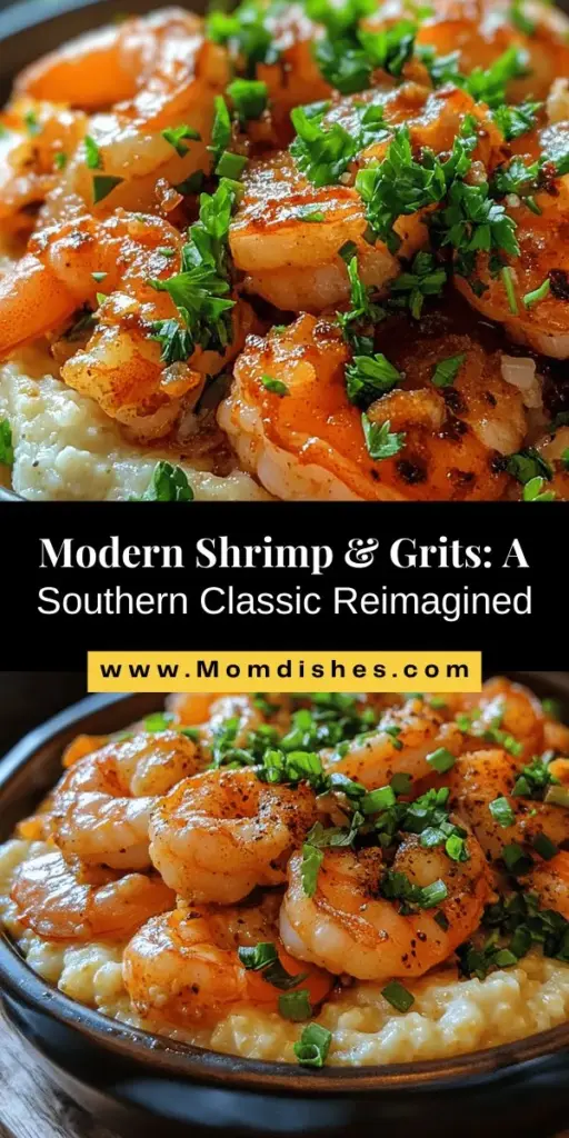 Indulge in the flavorful world of Savory Shrimp & Grits Delight, a modern twist on a Southern classic! This dish pairs succulent shrimp with creamy, stone-ground grits, elevated by fresh ingredients and bold spices like smoked paprika and Cajun seasoning. Perfect for cozy dinners or special occasions, this recipe brings tradition to life while inviting creativity in the kitchen. Dive into this comforting, delicious meal today! #ShrimpAndGrits #SouthernCooking #ComfortFood #GourmetRecipes #Foodie