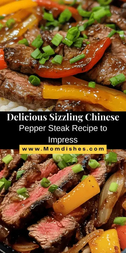 Elevate your dinner with Sizzling Chinese Pepper Steak with Onions! This mouthwatering dish features tender flank steak, crisp bell peppers, and savory onions, all soaked in a flavorful sauce. Perfect for weeknight meals or special occasions, it's an easy way to bring a taste of Asian cuisine to your table. Get ready for a delicious experience that will impress family and friends alike. #ChineseCuisine #PepperSteak #DinnerIdeas #EasyRecipes #FoodLovers #AsianFlavors #SizzlingSteak