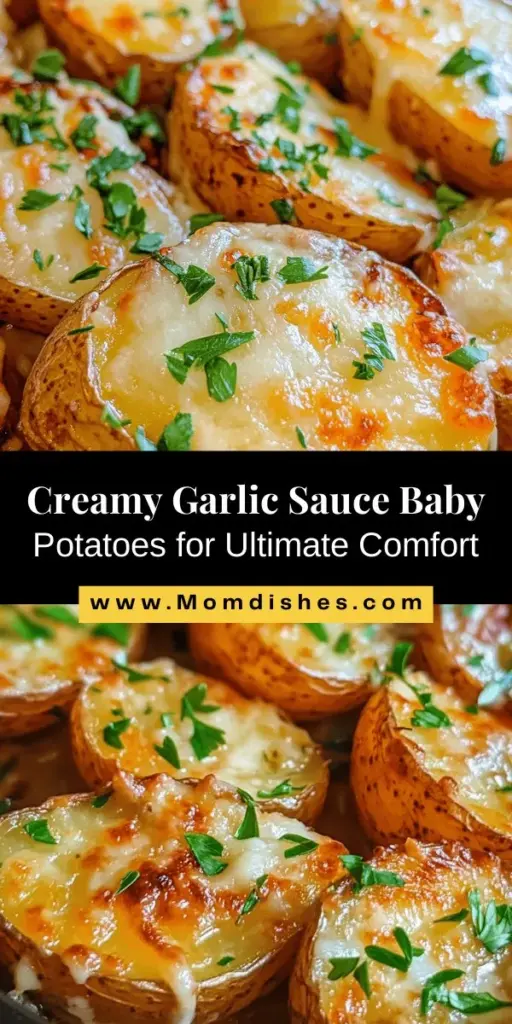 Discover the ultimate comfort food with these Velvety Easy Creamy Garlic Sauce Baby Potatoes! This creamy dish features tender baby potatoes enveloped in a rich, flavorful garlic sauce that’s simple to make and perfect for any occasion. Whether as a side for grilled meats or a comforting vegetarian main, this recipe is versatile and delicious. Dive into the creamy goodness today! #ComfortFood #GarlicSauce #BabyPotatoes #EasyRecipes #Foodie #HomeCooking #DeliciousDishes