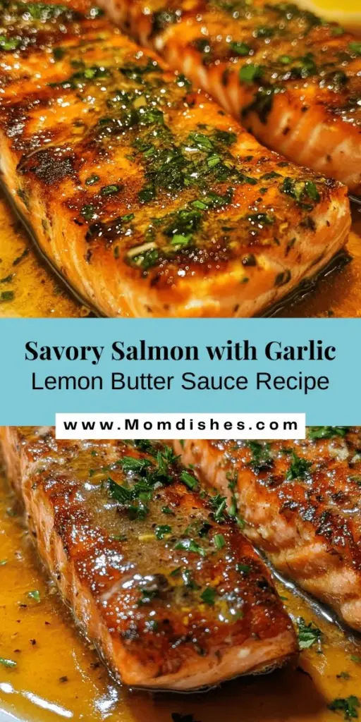 Savor the deliciousness of Salmon Delight with Garlic Lemon Butter Sauce! This gourmet recipe combines fresh salmon with a rich, zesty sauce that will impress your guests or elevate a weeknight dinner. Packed with omega-3s and essential nutrients, this dish is not only tasty but healthy too. Perfect for any occasion, learn tips for perfect searing and flavor balance. Make your meal memorable! #SalmonRecipe #GarlicLemonButter #HealthyEating #CulinaryDelight #DinnerIdeas #SeafoodLovers