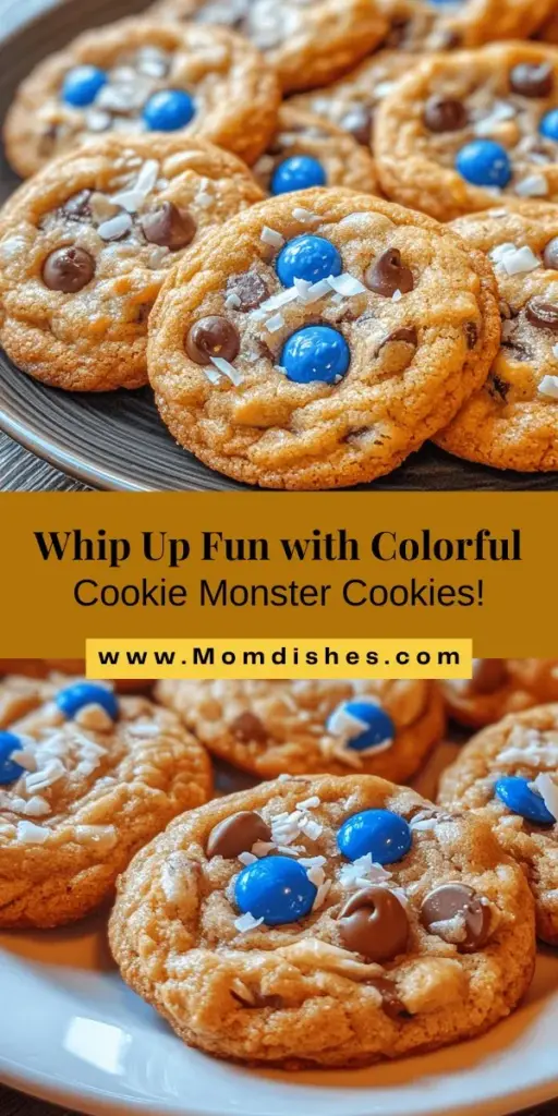 Bring joy to your kitchen with these delightful Cookie Monster Cookies! Perfect for family baking sessions, this fun recipe features bright blue chocolate candies and a tasty blend of flavors that everyone will love. Not only will you create delicious treats, but you'll also enjoy a memorable experience with loved ones. Ideal for any occasion, these whimsical cookies add a playful twist to traditional baking. Get started today! #CookieMonsterCookies #BakingFun #FamilyTreats #Cookies #DIYDesserts #KidFriendlyBaking