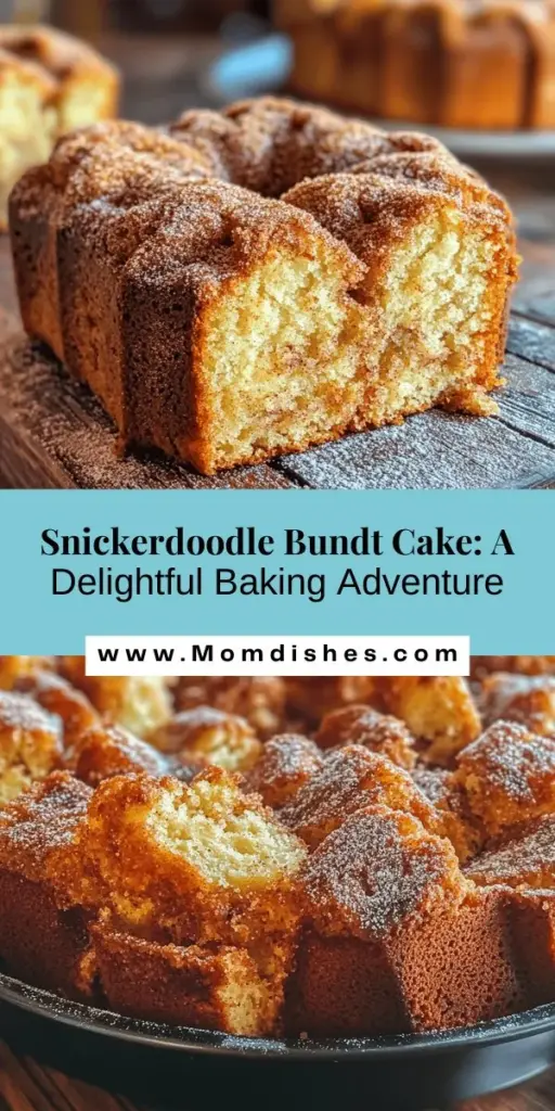 Indulge in the delightful flavors of Snickerdoodle with this irresistible Bundt Cake! Combining the soft, tender texture of cake with the beloved cinnamon-sugar goodness of traditional snickerdoodles, this recipe is sure to impress at any gathering. Perfect for birthdays or cozy afternoons, it captures the essence of nostalgia in every bite. Elevate your dessert game and enjoy the warm aroma filling your kitchen. #SnickerdoodleBundtCake #BakingJoy #DessertLovers #CinnamonSugar #ComfortFood