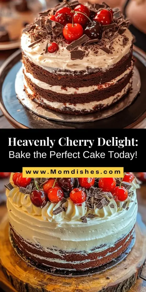 Experience a little slice of bliss with this Heaven On Earth Cake! Perfect for any celebration, this dessert features fluffy vanilla layers, a tart cherry filling, and rich cream cheese frosting. With each bite, enjoy a delightful balance of sweet and tart flavors that will leave your guests craving more. Ideal for birthdays, anniversaries, or holiday gatherings, this cake is sure to impress! #HeavenOnEarthCake #Baking #Desserts #Homemade #CelebrationRecipes #SweetTreats #CherryFlavors