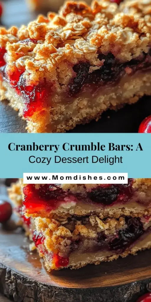 Discover the joy of baking with our delicious Cranberry Crumble Bars! These treats feature a rich, buttery blondie base made from browned butter, paired perfectly with tart cranberries and a crunchy crumble topping. Ideal for holiday celebrations or cozy gatherings, this recipe is easy to follow and guarantees a delightful mix of flavors and textures. Share the warmth of the season with these scrumptious bars! #CranberryCrumble #DessertRecipe #BakingJoy #FallBaking #HomemadeDelights