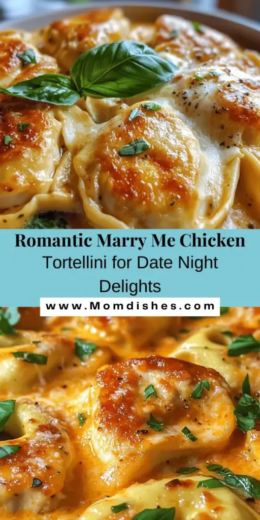 Discover the magic of Marry Me Chicken Tortellini, the ultimate romantic dinner recipe that captivates hearts and taste buds alike. This creamy dish blends succulent chicken, tender tortellini, and rich flavors, perfect for special occasions or a cozy night in. Elevate your dining experience and create cherished memories with every bite. Try this love-infused recipe tonight! #MarryMeChicken #Tortellini #RomanticDinner #ComfortFood #ItalianCuisine #CookingWithLove #Foodie