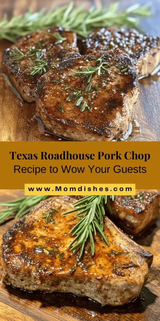 Bring the flavors of Texas Roadhouse right into your kitchen with this delicious Pork Chop Delight recipe! Learn how to select the best pork chops, create a mouthwatering spice rub, and make a rich basting sauce that enhances every bite. You'll impress family and friends with this juicy and flavorful dish that captures the essence of a beloved restaurant experience. Ready to cook? Let's get started! #PorkChopDelight #TexasRoadhouse #HomeCooking #DeliciousRecipes #CulinaryAdventure