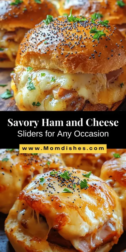 Discover the ultimate comfort food with this irresistible Ham and Cheese Sliders recipe! Perfect for any occasion, these delectable mini sandwiches are made with soft King’s Hawaiian rolls filled with savory deli ham and gooey cheese, topped with a flavorful butter sauce. They're easy to prepare and guaranteed to impress your guests. Customize them to your liking and watch them disappear! Perfect for game nights and gatherings. #HamAndCheeseSliders #ComfortFood #EasyRecipes #PartyFood #SlidersDelight #FoodieFun