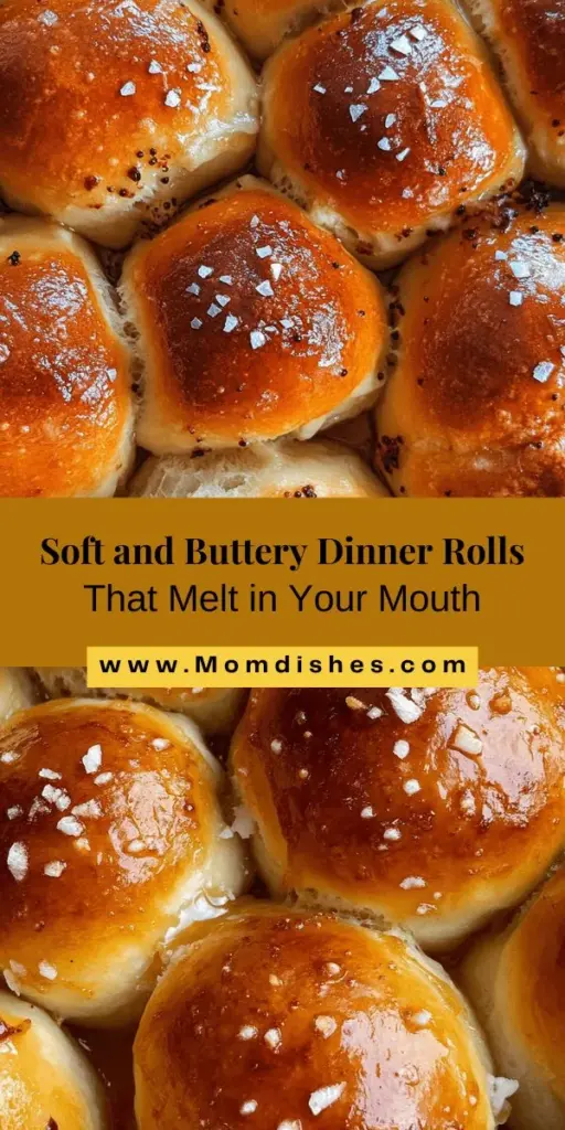 Experience the joy of homemade cooking with these Heavenly Soft and Buttery Dinner Rolls! Perfectly fluffy and melt-in-your-mouth delicious, these rolls are an absolute delight for any gathering. Made with simple ingredients like all-purpose flour, instant yeast, and warm milk, they’re easy to whip up and certain to impress your family and friends. Serve them alongside soups or roasts, or enjoy them fresh out of the oven with butter. Happy baking! #DinnerRolls #HomemadeBread #BakingJoy #ComfortFood #BreadMaking #RecipeOfTheDay