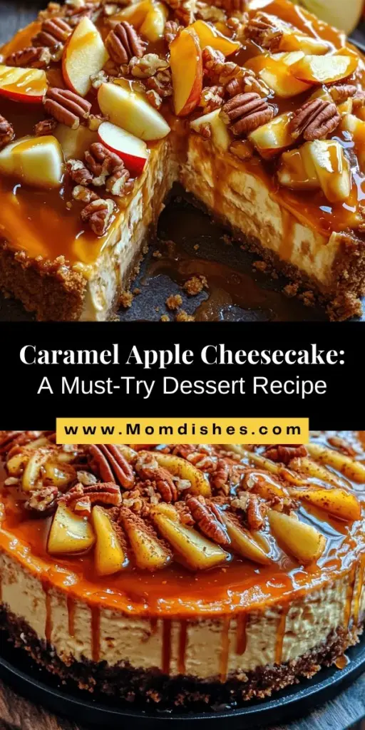 Indulge in the irresistible Caramel Apple Cheesecake Delight, a dessert that perfectly marries the creamy richness of cheesecake with the sweet and tart flavors of fresh apples drizzled in warm caramel. Ideal for special occasions or just a sweet treat at home, this recipe is perfect for bakers of all skill levels. Impress your guests and satisfy your sweet tooth with this unique culinary experience! #cheesecake #dessertrecipe #caramelapple #bakingdelight #homemadedessert