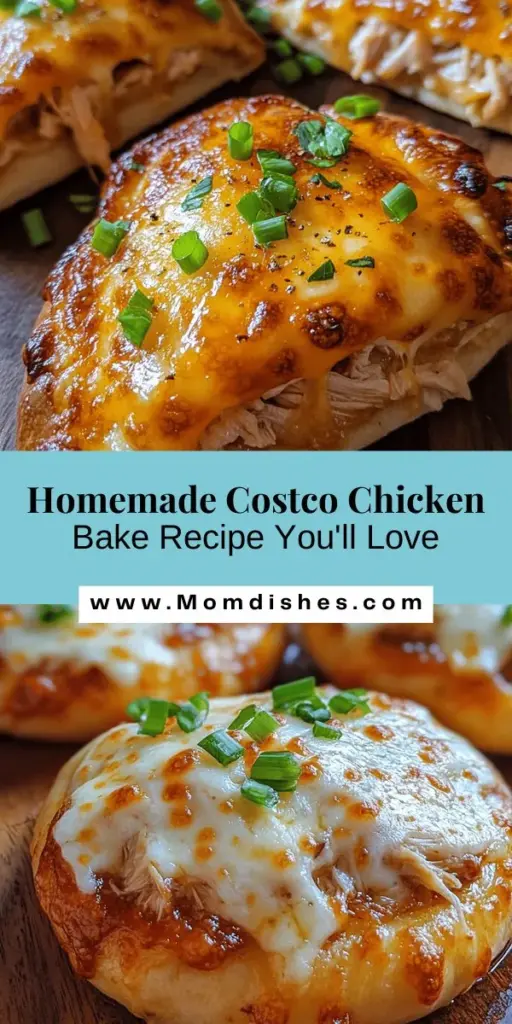 Recreate the comfort of Costco's iconic Chicken Bake with this easy copycat recipe! Combining tender chicken, gooey cheese, and flavorful ranch dressing wrapped in flaky dough, this dish is perfect for lunch, dinner, or snacks. With simple ingredients and customizable options, you can tailor it to your taste—healthier and more economical too! Discover step-by-step instructions and tips for the perfect bake. #ChickenBake #CostcoCopycat #ComfortFood #HomemadeGoodness #EasyCooking #TastyRecipes