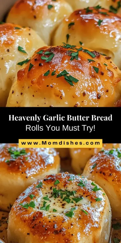 Discover the heavenly delight of homemade garlic butter bread rolls with this easy recipe! Soft, pillowy, and infused with rich garlic flavor, these rolls are the perfect side for any meal or a tasty treat on their own. Learn how to bake these delicious rolls from scratch, using quality ingredients to create wholesome goodness. Elevate your dining experience and enjoy the satisfaction of homemade baking. #GarlicButterRolls #BakingFromScratch #ComfortFood #HomemadeGoodness #Foodie #Yummy