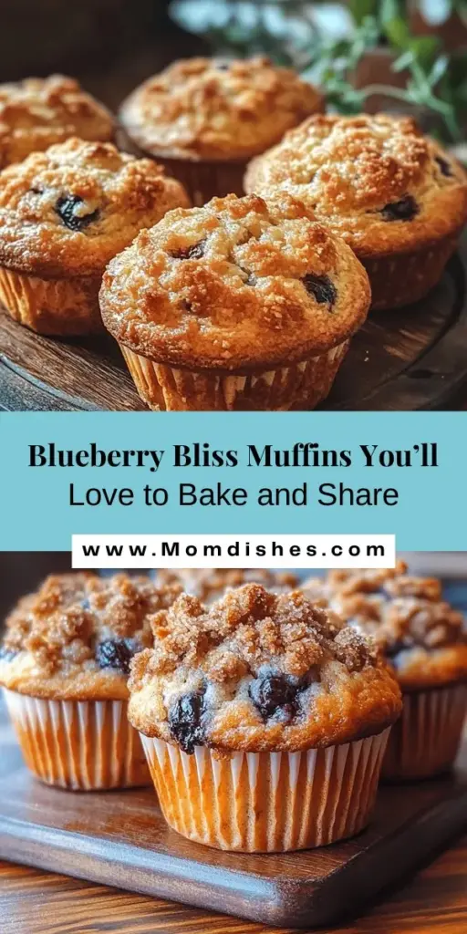 Discover the joy of baking with these Blueberry Bliss Muffins topped with a delectable streusel! These muffins are perfect for brightening your morning or serving as a sweet snack. With juicy blueberries bursting with flavor and a crunchy, sweet topping, each bite is a delight. Loaded with antioxidants and fiber, they’re a guilt-free indulgence. Get ready to fill your kitchen with warm aromas and treat yourself to a delicious homemade experience!