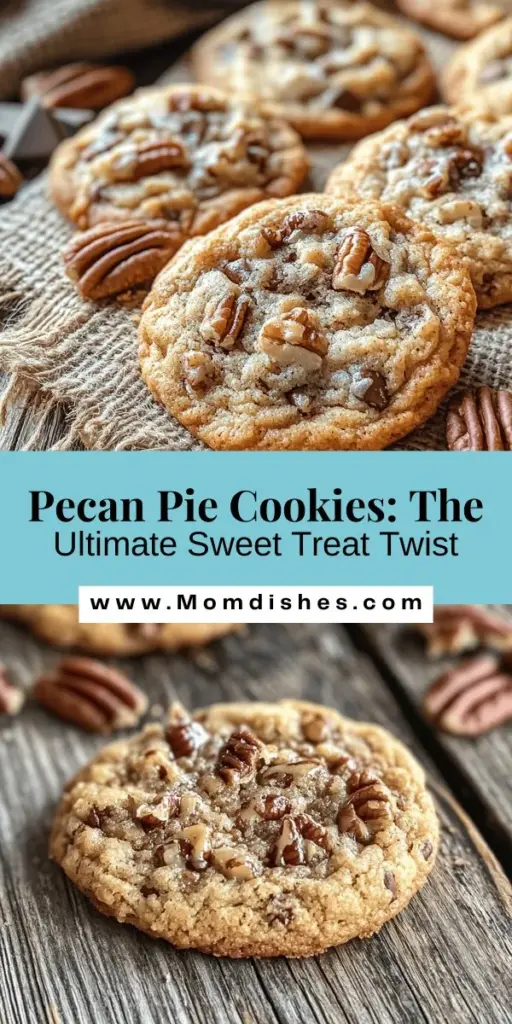 Indulge in a sweet twist on a classic dessert with these delicious Pecan Pie Cookies! Enjoy the chewy texture and nutty flavors that capture the essence of pecan pie in an easy cookie form. Perfect for holiday gatherings, afternoon snacks, or cozy nights in, these treats are sure to impress. With crunchy edges and a soft center, each bite is a delightful experience. Try them today and bring nostalgia to your dessert table! #PecanPieCookies #Baking #Desserts #SweetTreats #Cookies