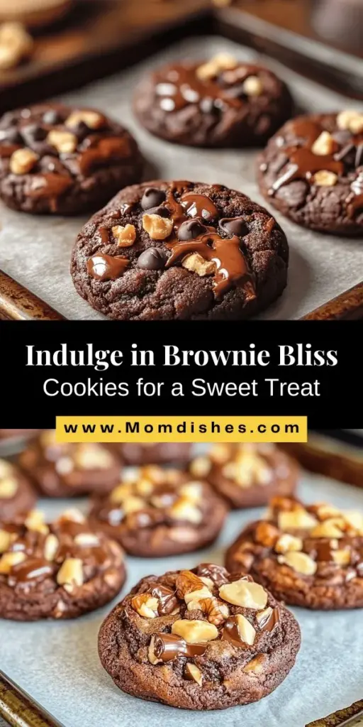 Unleash your inner baker with these mouthwatering Brownie Bliss Cookies! Combining the fudgy texture of brownies with the crunch of cookies, they're a treat everyone will love. This easy recipe uses brownie mix, making it accessible for bakers of all levels. Plus, explore variations and tips for perfecting your cookies. Sink your teeth into this delectable treat today! #BrownieBlissCookies #BakingIdeas #DessertRecipes #ChocolateLovers #SweetTreats #CookieRecipe #BakingLove