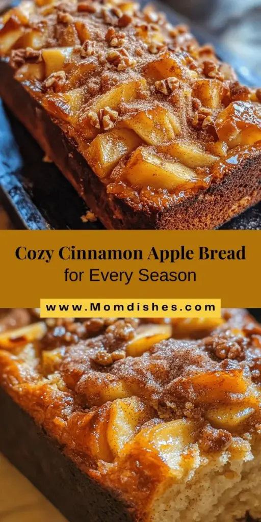 Warm up your kitchen with the delightful flavors of Cinnamon Apple Bread Delight! This cozy recipe combines sweet apples and aromatic cinnamon, creating a comforting treat perfect for any occasion. Whether for brunch or a sweet snack, this moist loaf is sure to impress. Easy to prepare, it's an experience filled with rich traditions and warm memories. Don’t miss out on this delicious addition to your recipe collection! #CinnamonAppleBread #BakingRecipes #ComfortFood #HomemadeTreats #FallBaking #CozyRecipes