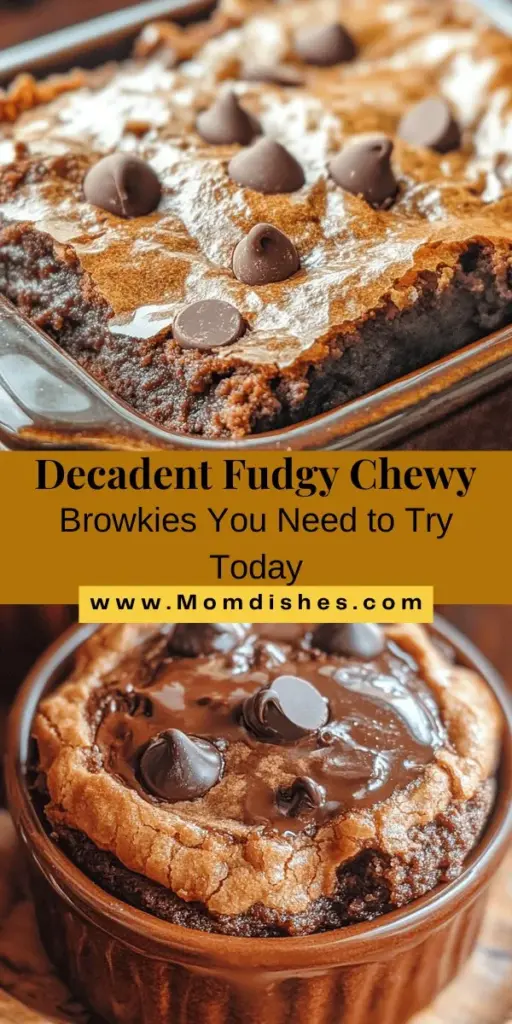 Dive into the delicious world of browkies with this easy recipe for the Best Fudgy Chewy Browkies! This delightful dessert is the perfect blend of rich, fudgy brownie layers and soft, chewy cookie tops. Ideal for gatherings or a sweet treat at home, browkies are sure to impress! In this guide, you’ll find step-by-step instructions and tips to customize your own unique flavors. Get ready to indulge! #Browkies #DessertRecipe #Baking #ChocolateLovers #SweetTreats #HomemadeGoodness