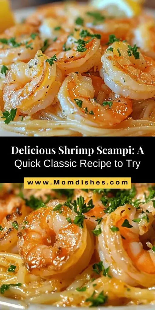 Indulge in the rich flavors of classic shrimp scampi, a delightful dish that combines succulent shrimp, buttery garlic sauce, and a hint of lemon for a perfect balance. This easy recipe is ideal for any occasion, from casual weeknight dinners to elegant celebrations. Get ready to impress your guests with a taste that's both comforting and sophisticated. Discover tips and tricks for the perfect shrimp scampi at home! #ShrimpScampi #Seafood #ItalianRecipe #HomeCooking #FoodLovers #Pasta