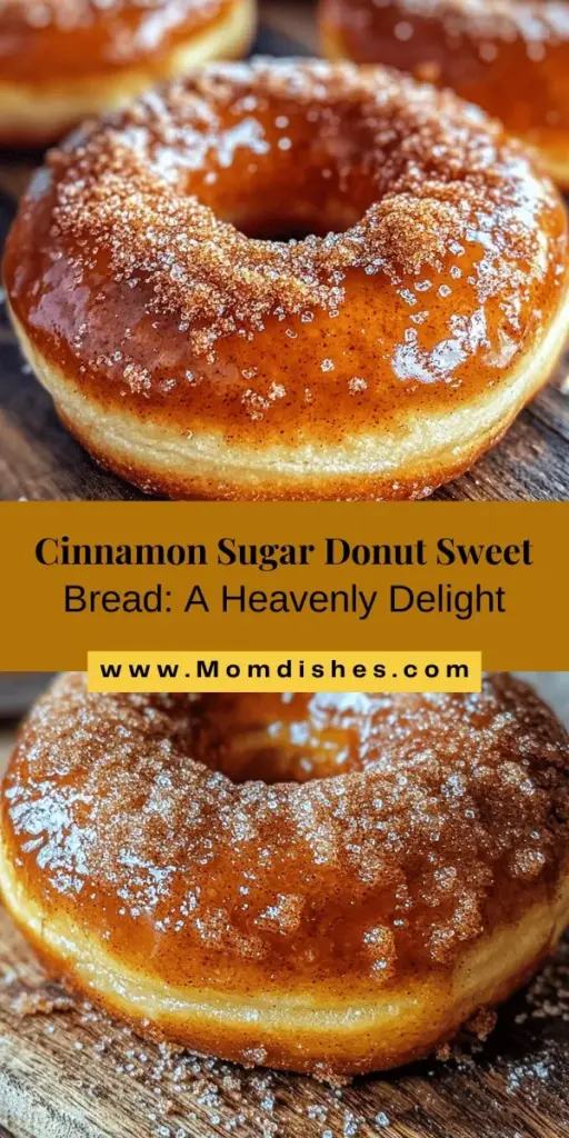 Indulge in a delightful blend of flavors with Cinnamon Sugar Donut Sweet Bread! This easy-to-follow recipe combines the comforting texture of sweet bread with scrumptious cinnamon sugar, perfect for family breakfasts or cozy gatherings. With warm aromas and an irresistible taste, each bite is sure to take you back to cherished memories. Enjoy it warm, with coffee, or transform it into a dessert. Get ready to impress everyone! #Baking #BreadRecipes #SweetTreats #CinnamonSugar #ComfortFood