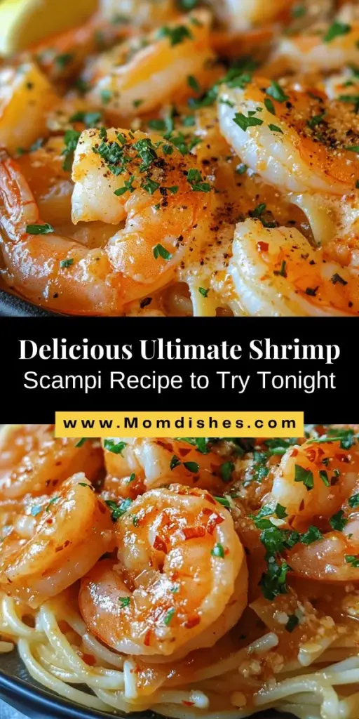 Discover the Ultimate Shrimp Scampi, a classic Italian dish that brings together succulent shrimp, perfectly cooked pasta, and a rich, garlicky sauce. This flavorful meal is easy to make and perfect for special occasions or weeknight dinners. Learn about key ingredients, cooking techniques, and tips to elevate your dish with vegetables and seafood options. Impress your guests with this culinary delight! #ShrimpScampi #ItalianCuisine #SeafoodLovers #PastaRecipes #CookingTips #DeliciousDishes