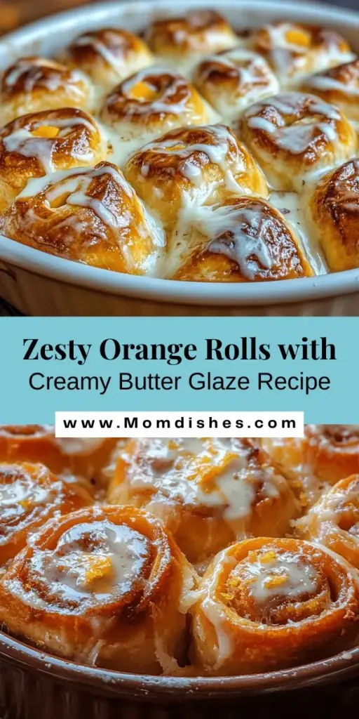 Elevate your baking game with these Zesty Orange Rolls drizzled in a warm sour cream butter glaze. Experience the delightful blend of fluffy, citrus-infused dough and a luscious, tangy glaze that will transform any meal into a celebration. Perfect for breakfast, brunch, or dessert, these rolls bring back warm memories of family gatherings. Let the vibrant aroma of fresh oranges fill your kitchen! Try this must-have recipe today! #Baking #OrangeRolls #Dessert #Brunch #RecipeIdeas