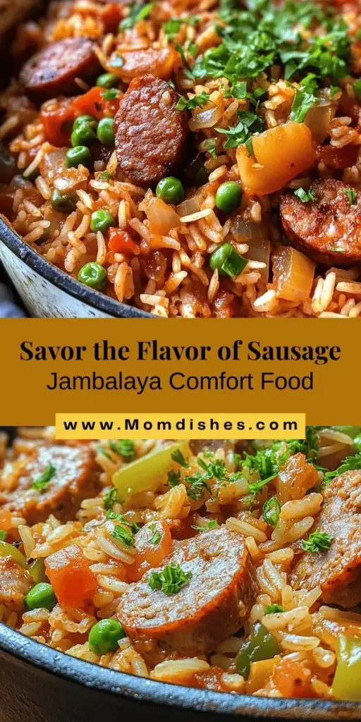 Discover the comforting taste of Creole cuisine with this delicious sausage jambalaya recipe! Blending vibrant flavors, this one-pot dish features andouille sausage, aromatic vegetables, and perfectly cooked rice, making it a crowd-pleaser for any occasion. Ideal for family gatherings or festive celebrations, enjoy a taste of Louisiana heritage that brings everyone together. Dive into the heartwarming world of jambalaya today! #SausageJambalaya #CreoleCooking #ComfortFood #Foodie #LouisianaCuisine #FamilyGathering