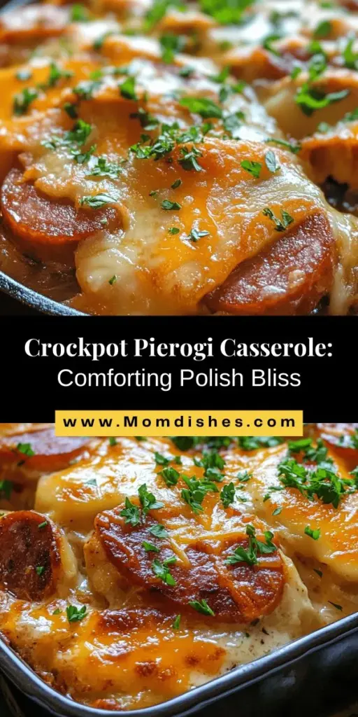 Discover the comforting flavors of Polish cuisine with this slow-cooked pierogi casserole with kielbasa. Perfect for busy weeknights, this dish brings together hearty pierogi and flavorful kielbasa in a single, hassle-free casserole. Learn the history behind these beloved staples and enjoy a warm, satisfying meal that evokes feelings of home and family gatherings. Easy to prepare and even easier to enjoy! #CrockpotRecipes #PolishCuisine #ComfortFood #Pierogi #Kielbasa #SlowCookerMeals