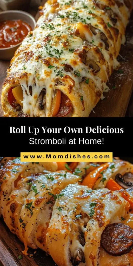 Dive into the delicious world of Stromboli, a beloved Italian-American dish that rolls flavors into one tasty package! With a golden crust and endless filling options like meats, cheeses, and veggies, Stromboli is perfect for any occasion. It's easy to customize, so whether you're a meat lover or a veggie enthusiast, there's a version for you! Elevate your next gathering with this delightful comfort food. #Stromboli #ComfortFood #ItalianCooking #Foodie #RecipeIdeas #FamilyMeals #CookingAtHome