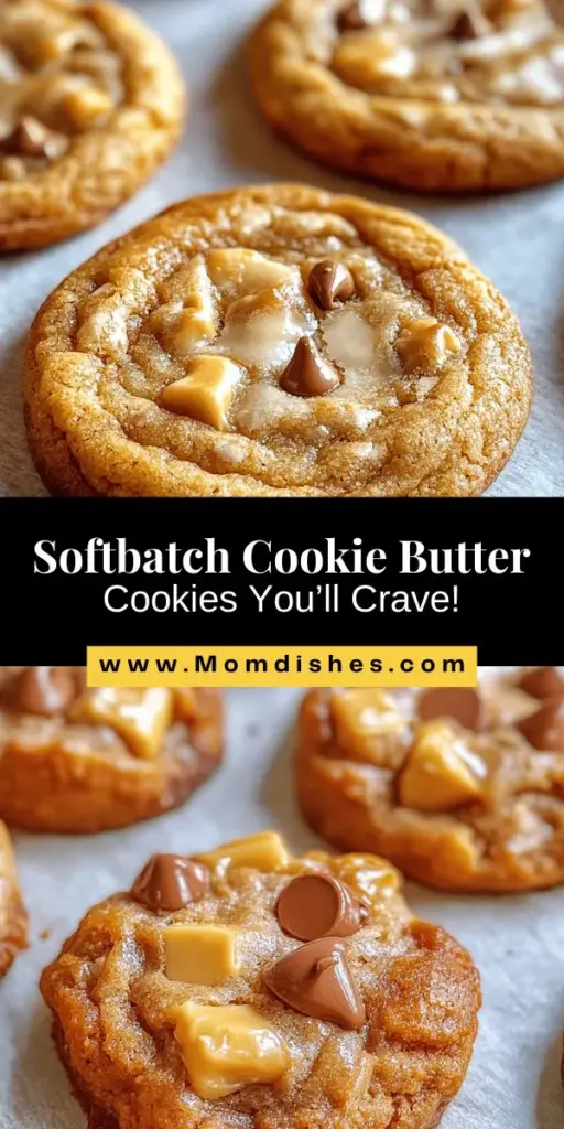 Discover the perfect blend of softness and chewiness with these Softbatch Cookie Butter Brown Sugar Cookies! Made with rich cookie butter, brown sugar, and chocolate chips, these cookies bring a delightful twist to your baking routine. Easy to make and bursting with flavor, they are sure to become your new favorite treat. Perfect for sharing or enjoying during a cozy night in. Try this delicious recipe today! #CookieButter #Baking #CookieRecipes #Dessert #Yummy