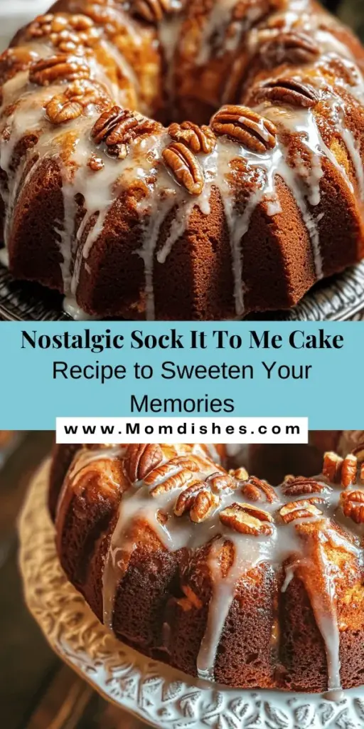 Indulge in the nostalgia of the Classic Sock It To Me Cake, a delightful dessert that brings people together. This moist yellow cake features a scrumptious cinnamon swirl filling and is topped with a sweet glaze. Perfect for any celebration or a cozy afternoon treat, this cake promises to impress with its rich flavors and inviting aroma. Check out the recipe and tips for baking your own! #Baking #Dessert #SockItToMeCake #ClassicRecipes #CinnamonCake