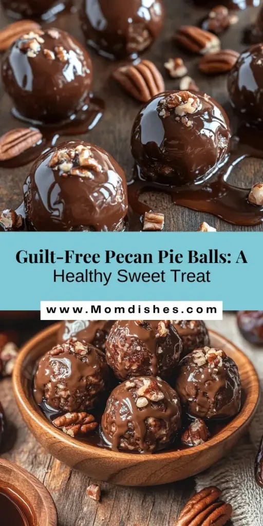 Satisfy your sweet cravings guilt-free with delicious pecan pie balls! These bite-sized treats combine the rich flavor of pecans, the natural sweetness of dates, and a touch of warm spices, making them perfect for any occasion. Ideal for vegan, gluten-free, and paleo diets, they are not just tasty but packed with nutrients too. Quick to make and easy to store, these pecan pie balls are sure to become a favorite! #HealthyDesserts #GuiltFreeTreats #PecanPieBalls #NutritiousSnacks #VeganDesserts #GlutenFree #Paleo #FallFlavors