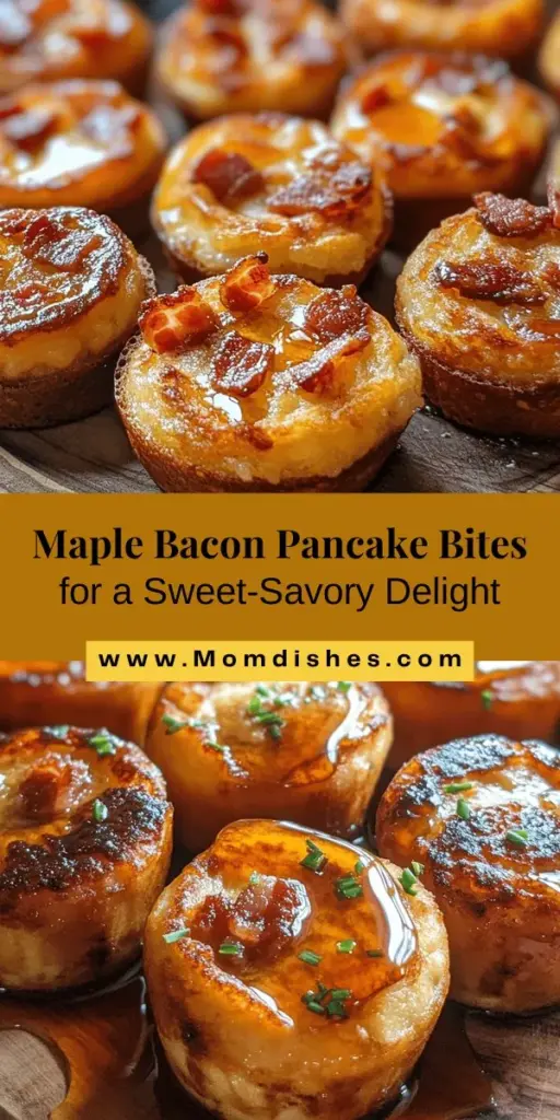 Satisfy your cravings with these delicious Maple Bacon Pancake Bites! Perfectly blending sweet maple syrup with crispy bacon, these bite-sized treats are ideal for breakfast, brunch, or a quick snack. Easy to make and customizable, they’ll impress family and friends alike. Whether drizzled with syrup or served with toppings, they’re a must-try. Elevate your brunch game today! #MapleBacon #PancakeBites #BrunchRecipes #SweetSavory #SnackIdeas