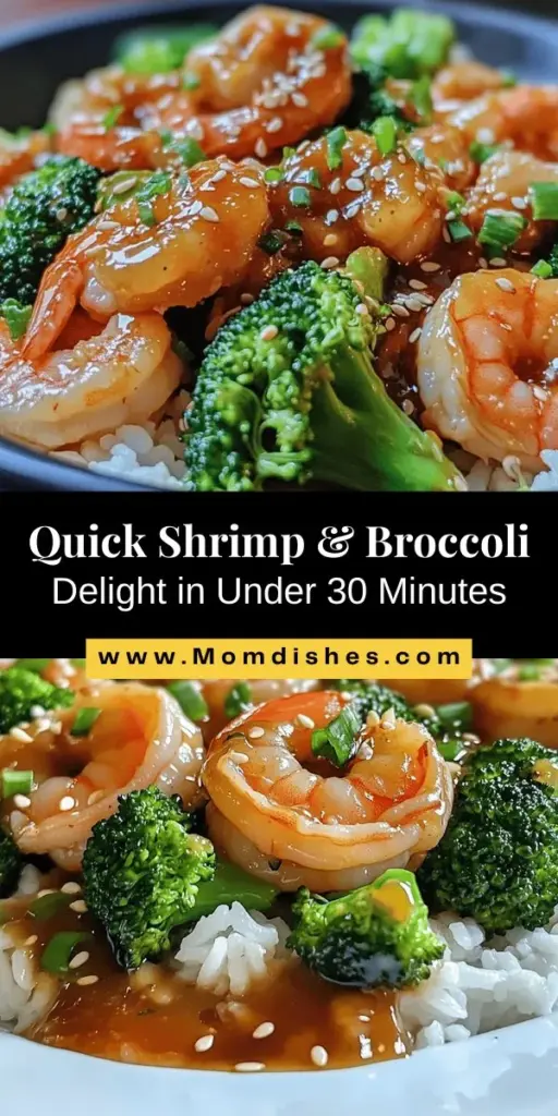 Discover the perfect weeknight meal with this Quick & Tasty Shrimp & Broccoli Delight! Bursting with flavor, this dish combines succulent shrimp and crisp broccoli in a savory sauce that's easy to whip up. Ideal for busy days or casual gatherings, it's nutritious and delicious! Elevate your cooking with fresh ingredients and simple techniques. Try this vibrant recipe for a delightful dining experience! #ShrimpAndBroccoli #QuickMeals #HealthyEating #DinnerRecipes #EasyCooking #Foodie