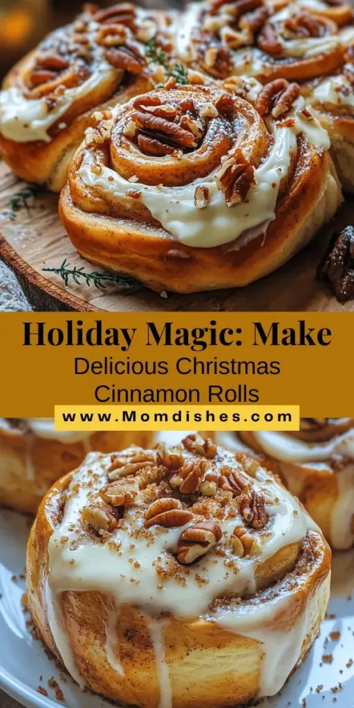 Experience the warm, festive spirit of the holidays with homemade Christmas cinnamon rolls! This simple yet delicious recipe combines fluffy dough, rich cinnamon filling, and creamy frosting for an irresistible treat. Perfect for Christmas morning or any holiday gathering, these rolls are sure to become a cherished tradition. Dive into the joy of baking and create sweet memories with every bite. #ChristmasBaking #CinnamonRolls #HolidayTraditions #FestiveTreats