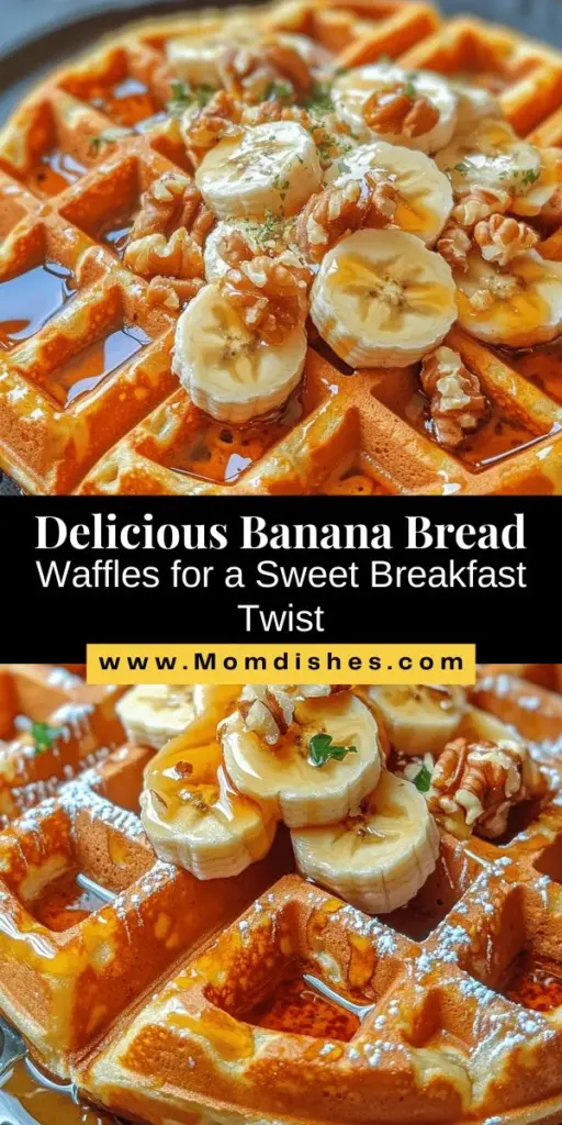 Looking for a fun twist on breakfast? Try these delicious Banana Bread Waffles! Combining the classic flavors of banana bread with the crispy goodness of waffles, this recipe is a crowd-pleaser. Made with wholesome ingredients, they’re nutritious and easy to customize. Top with maple syrup, fresh fruit, or nuts for a delightful morning treat. Perfect for any occasion! #BananaBread #Waffles #BreakfastRecipes #HealthyEating #BrunchIdeas #DeliciouslyDifferent