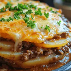 If you’re searching for a dish that captures the essence of comfort food, look no further than the Savory Ground Beef and Potato Delight. This hearty meal is perfect for family dinners, bringing together rich flavors and satisfying textures. With a combination of ground beef and tender potatoes, this dish is not only delicious but also incredibly filling, making it an ideal choice for those chilly evenings when you crave something warm and nourishing.