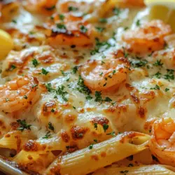 When it comes to comfort food that effortlessly combines indulgence and flavor, Shrimp Scampi Pasta Bake stands out as a beloved favorite. This dish is not just a meal; it’s an experience that brings warmth and satisfaction to the dinner table. Perfect for those family gatherings or intimate dinners with friends, this pasta bake showcases succulent shrimp enveloped in a creamy, garlicky sauce that's baked to perfection and topped with a golden crust of melted cheese. The balance of flavors—from the richness of butter and cream to the brightness of fresh lemon—creates a symphony of taste that tantalizes the palate and leaves everyone asking for seconds.