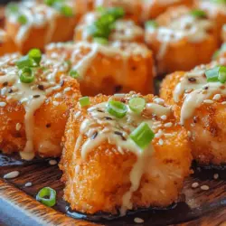 If you’re searching for an appetizer that combines flavor, texture, and visual appeal, look no further than Easy Bang Bang Salmon Bites. This dish is a culinary delight that showcases the rich, tender taste of salmon enveloped in a crispy coating, all brought together by a creamy, spicy bang bang sauce that will have your guests returning for seconds. Whether you're hosting a casual gathering, preparing a special dinner, or simply indulging in some self-care with a delicious meal, these salmon bites are sure to impress.