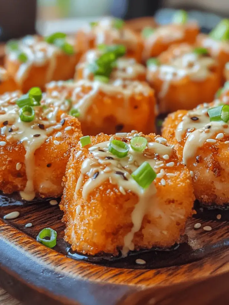 If you’re searching for an appetizer that combines flavor, texture, and visual appeal, look no further than Easy Bang Bang Salmon Bites. This dish is a culinary delight that showcases the rich, tender taste of salmon enveloped in a crispy coating, all brought together by a creamy, spicy bang bang sauce that will have your guests returning for seconds. Whether you're hosting a casual gathering, preparing a special dinner, or simply indulging in some self-care with a delicious meal, these salmon bites are sure to impress.