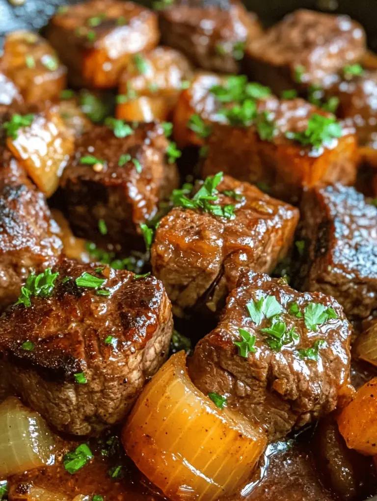 Savory Steak Cubes & Gravy Delight is more than just a meal; it's a culinary experience that brings warmth and satisfaction to the table. This dish is a harmonious blend of juicy steak cubes, a rich gravy, and aromatic flavors that create a comforting sensation with every bite. Its appeal lies in its simplicity and depth of flavor, making it a perfect choice for family dinners, special occasions, or a cozy night in.