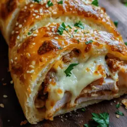 Imagine biting into a golden, crispy exterior that gives way to a warm, melty interior packed with savory goodness. That’s exactly what Chicken Cordon Bleu Stromboli offers—a delightful fusion of flavors that elevates the traditional Chicken Cordon Bleu into a convenient, hand-held delight. This recipe marries the classic elements of chicken, ham, and cheese with the hearty, comforting nature of a Stromboli, making it an ideal dish for busy weeknights, family gatherings, or casual entertaining.