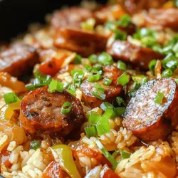 If you’re looking for a dish that embodies the vibrant, bold flavors of Southern cooking, look no further than the Cajun Sausage and Rice Skillet. This one-pan wonder is not only a celebration of Cajun culinary traditions but also an incredibly practical choice for busy weeknight dinners or leisurely weekend family meals. With just a handful of ingredients and minimal cleanup, this recipe brings a burst of flavor to your table with ease.