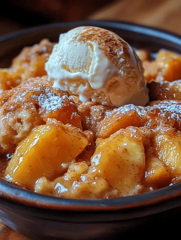 Peach cobbler is a classic American dessert that evokes nostalgia with every bite. Its warm, comforting flavors and sweet, juicy peaches make it a favorite for summer barbecues, holiday gatherings, and cozy family dinners. What sets it apart from other desserts is its delightful combination of a soft, cake-like topping and a luscious peach filling, creating a perfect harmony of flavors and textures.