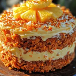 Imagine a slice of cake that transports you straight to the sunny shores of Hawaii with every bite. The Hawaiian Pineapple Carrot Cream Cake is a delightful fusion of flavors that perfectly embodies the essence of tropical paradise. This cake combines the sweetness of ripe pineapples, the earthiness of fresh carrots, and the richness of coconut, creating a moist and vibrant dessert that’s as pleasing to the eye as it is to the palate.