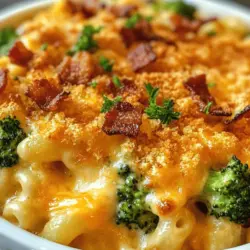 If there's one dish that universally embodies comfort food, it has to be mac and cheese. This beloved classic has evolved over the years, delighting taste buds with its creamy texture and rich flavors. Today, we take this iconic dish to new heights by adding tender chicken, vibrant broccoli, and crispy bacon, creating a satisfying and hearty meal: Creamy Chicken Broccoli Mac & Cheese with Bacon.